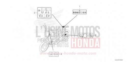 ETIQUETTE DE PRECAUTIONS CRF50FN de 2022